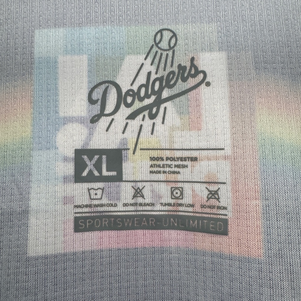 Los Angeles Dodgers Pride Night Jersey - Black with Rainbow Accents - Picture 6 of 6